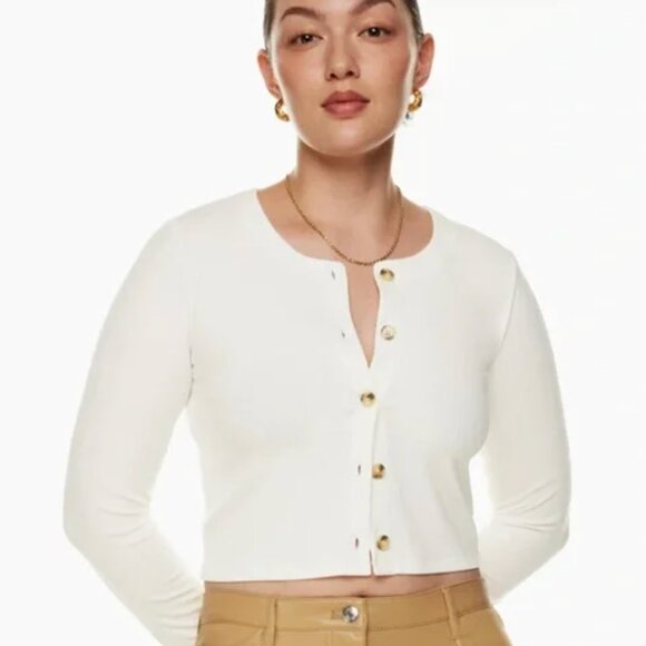 Aritzia Wilfred Neptune Long Sleeve - Chestnut - Picture 4 of 4